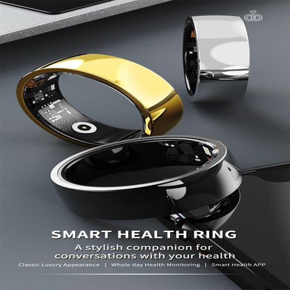 Smart Ring For Health Monitoring And Family Care - Size 18 - Gold
