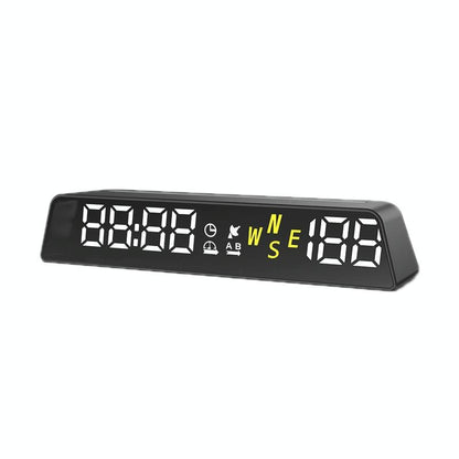 Usb Powered Hd Vehicle Altitude Meter Hud Display - White