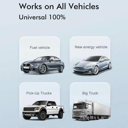 Usb Powered Hd Vehicle Altitude Meter Hud Display - White