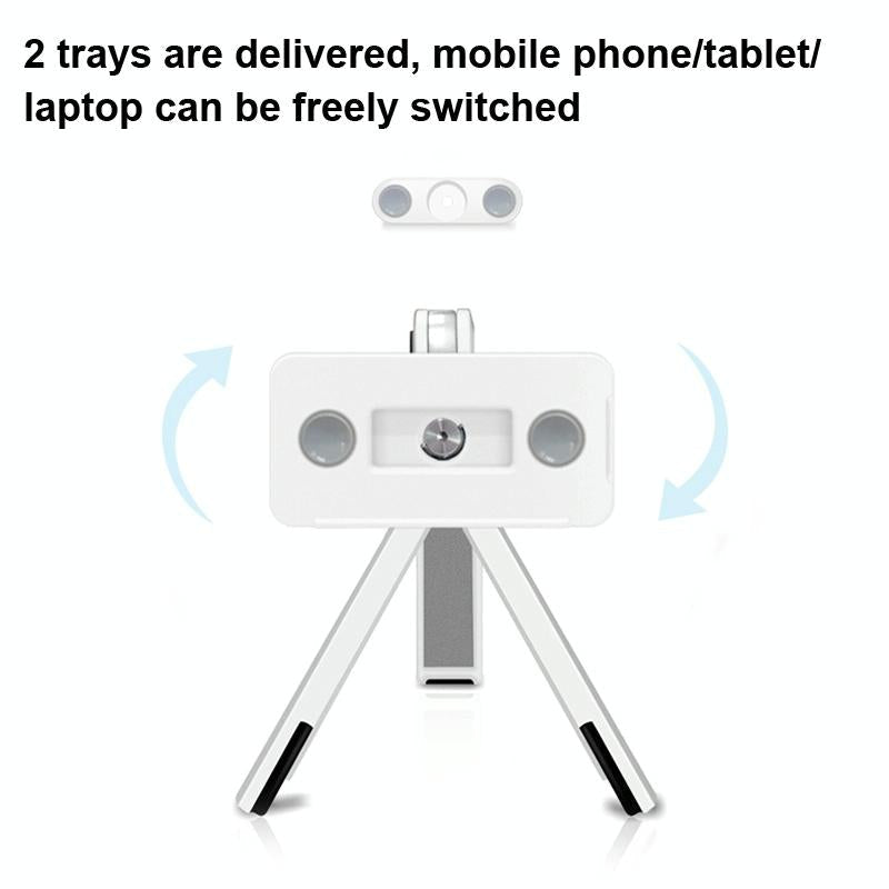 Portable Laptop and Tablet Stand - Foldable - White