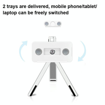 Portable Laptop and Tablet Stand - Foldable - White