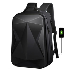 Waterproof Laptop Backpack with Usb Port - Large Capacity - Black