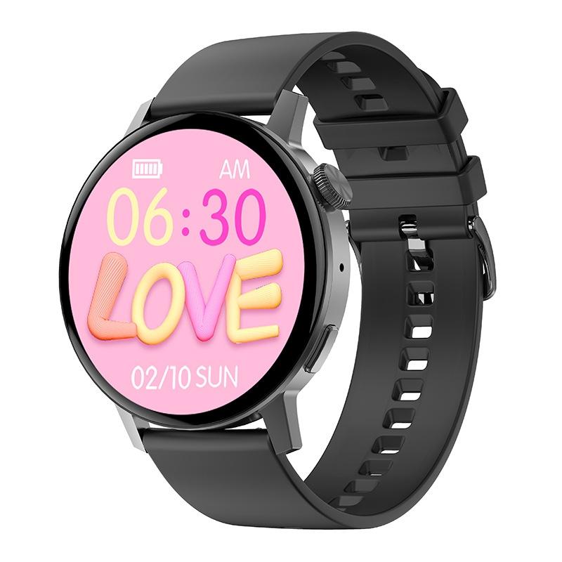 Mini Silicone Smart Watch With Colour Screen - Dt3 - Silver