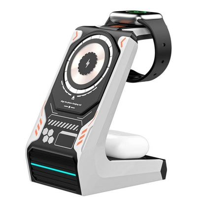 3 In 1 Wireless Charger For Mobile Phone And Earphones - Black