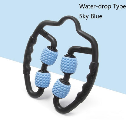 Muscle Massage Roller Foam Shaft For Yoga & Fitness - Water - Drop Type Sky Blue - Factory Direct Shop