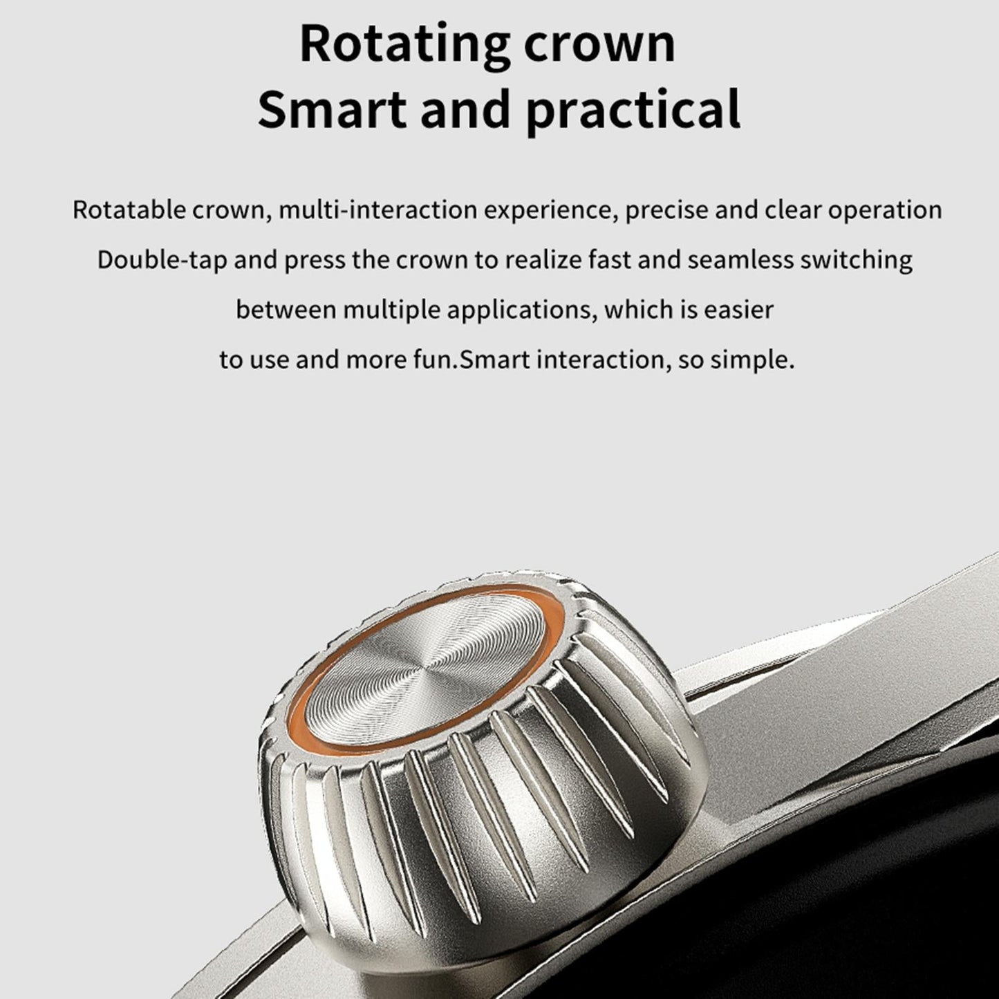 1.43 Inch Bt5.1 Smart Sport Watch With Health Monitoring - Black