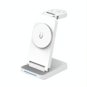 3 In 1 Magnetic Wireless Charger Stand - White