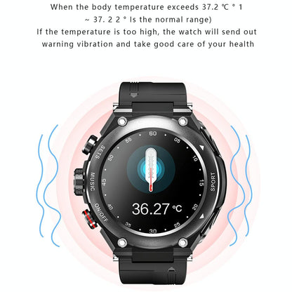 1.28 Inch Ips Touch Screen 2 In 1 Bluetooth Headset Smart Watch Support Heart Rate Monitoring / Bluetooth Music - Silver
