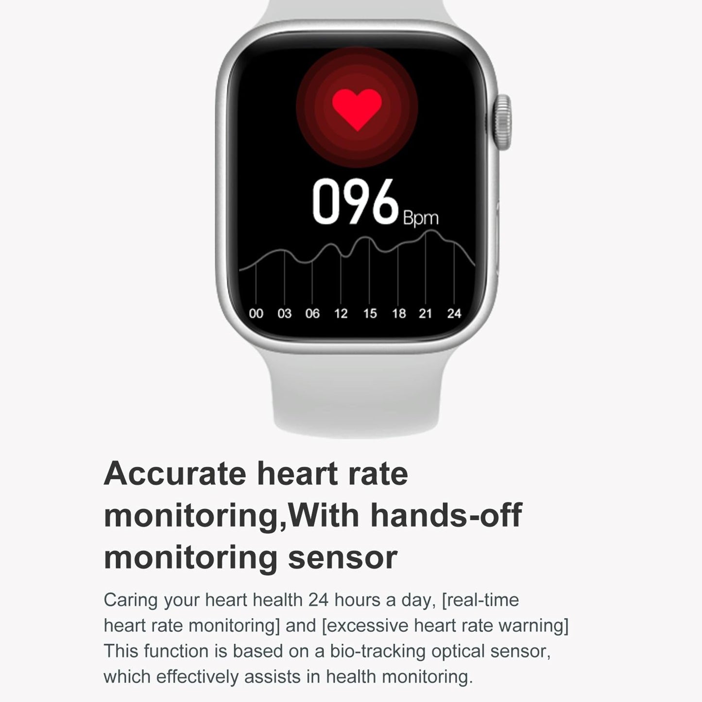 1.9 Inch Tft Screen Smart Watch Support Bluetooth Call / Menstrual Cycle Reminder - Black