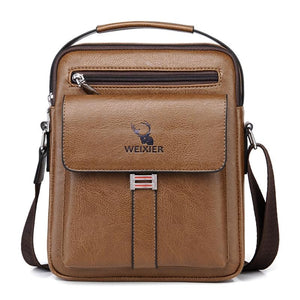 Large Capacity Men Business Backpack - Light Brown