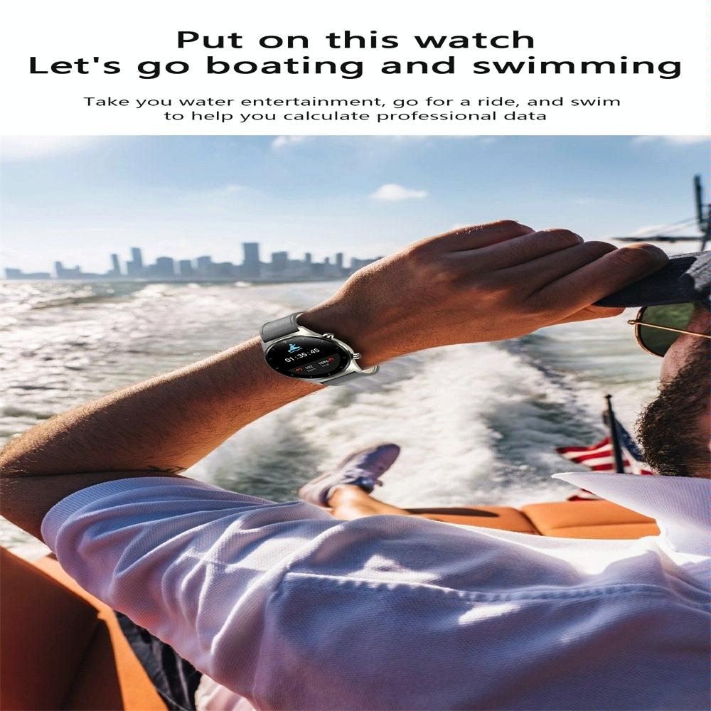 Waterproof Smart Watch With Heart / Bp / Oxygen / Sleep Monitoring - Ip68 - Silver