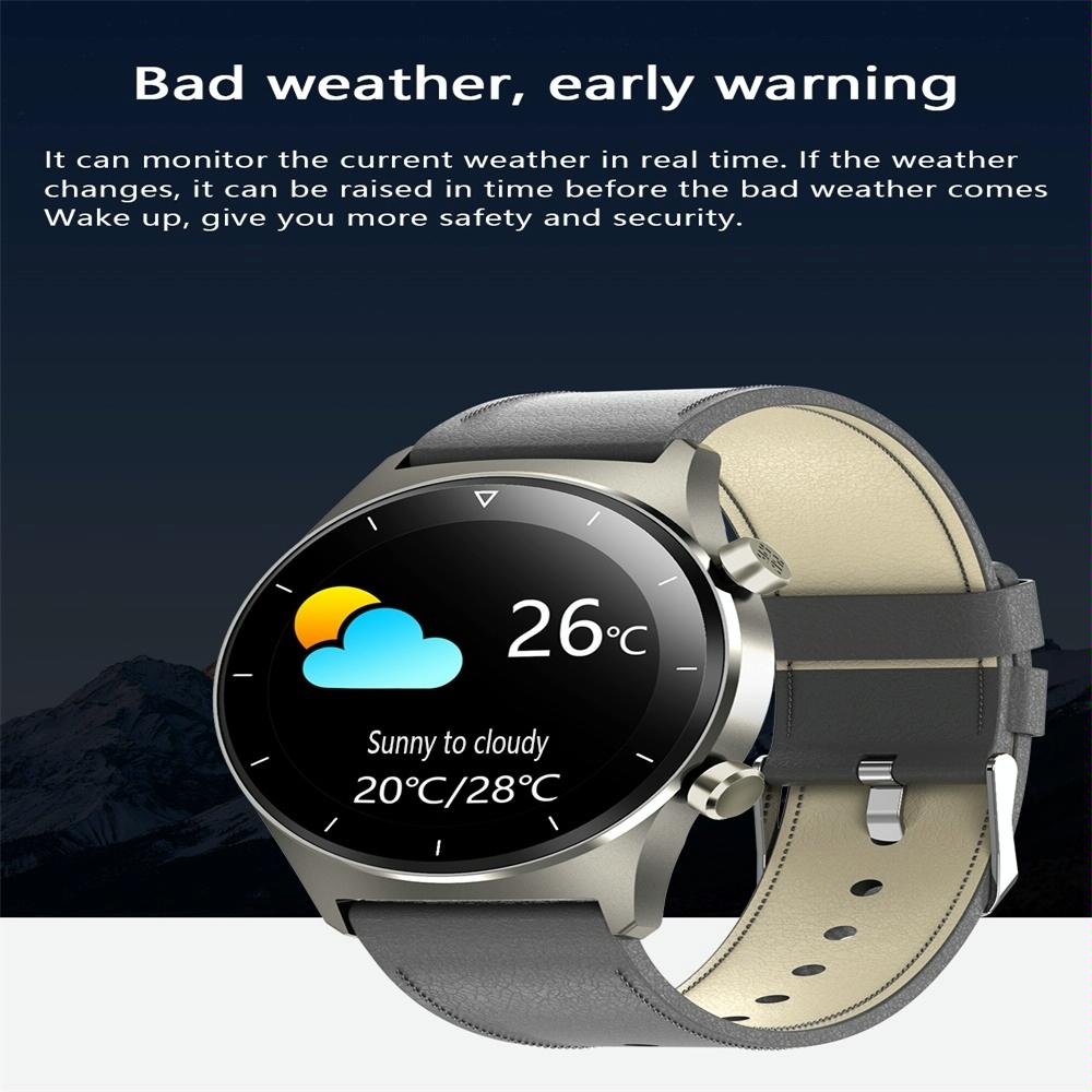 Waterproof Smart Watch With Heart / Bp / Oxygen / Sleep Monitoring - Ip68 - Silver