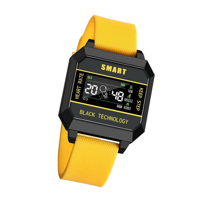 0.96 Inch Tft Screen Life Waterproof Smart Watch Support Sleep Monitoring / Heart Rate Monitoring / Blood Pressure Monitoring / Pulse Reminder - Yellow