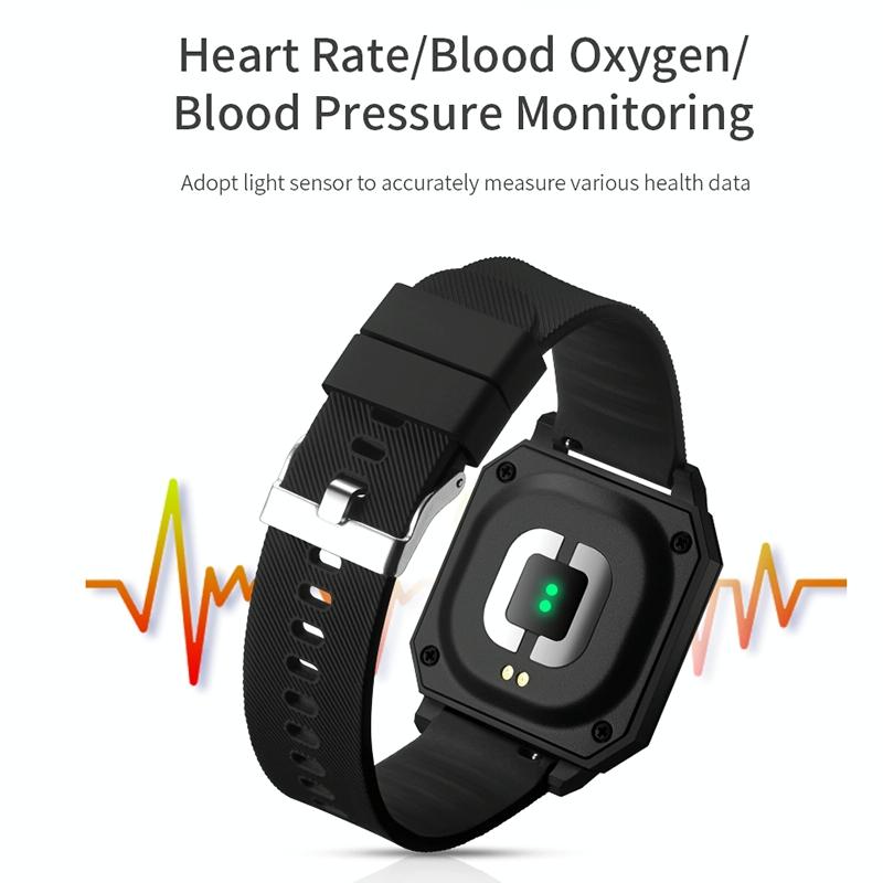 0.96 Inch Tft Screen Life Waterproof Smart Watch Support Sleep Monitoring / Heart Rate Monitoring / Blood Pressure Monitoring / Pulse Reminder - Yellow