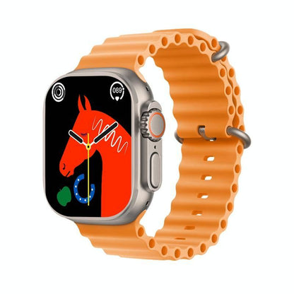 1.5 Inch Silicone Band Smart Watch Bluetooth Call / Heart Rate / Blood Pressure / Blood Oxygen - Orange