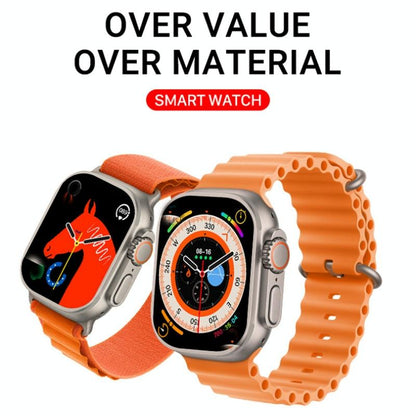 1.5 Inch Silicone Band Smart Watch Bluetooth Call / Heart Rate / Blood Pressure / Blood Oxygen - Orange