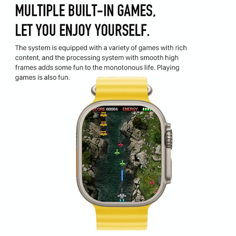 1.5 Inch Silicone Band Smart Watch Bluetooth Call / Heart Rate / Blood Pressure / Blood Oxygen - Orange