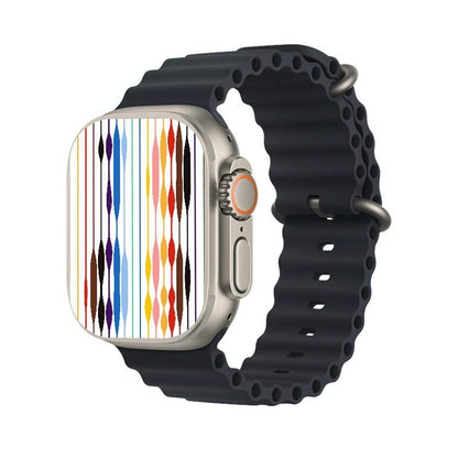 1.5 Inch Silicone Band Smart Watch Bluetooth Call / Heart Rate / Blood Pressure / Blood Oxygen - Orange