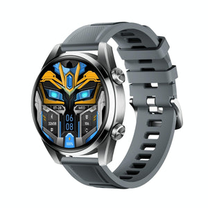 1.43 Inch Ip67 Sport Smart Watch Support Bluetooth Call / Sleep / Blood Oxygen / Heart Rate / Blood Pressure Health Monitor - Silver