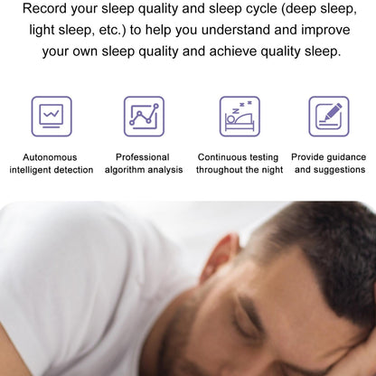 1.36 Inch Amoled Screen Leather Strap Smart Watch Support Nfc Function / Blood Oxygen Monitoring - Silver