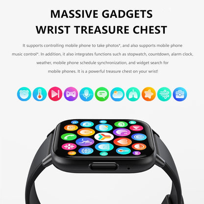 1.83 Inch Bt5.2 Smart Sport Watch Support Bluetooth Call / Sleep / Blood Sugar / Blood Oxygen / Temperature / Heart Rate / Blood Pressure Health Monitor - Pink