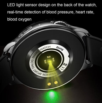 1.32 Inch Bluetooth Calling Smart Watch With Rotary Button - Black