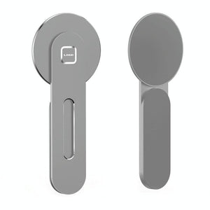 Aluminum Magnetic Phone Stand for Laptop Expansion - Silver