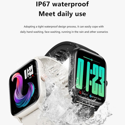 1.83 Inch Bt5.2 Smart Sport Watch Support Bluetooth Call / Sleep / Blood Sugar / Blood Oxygen / Heart Rate / Blood Pressure Health Monitor - Black