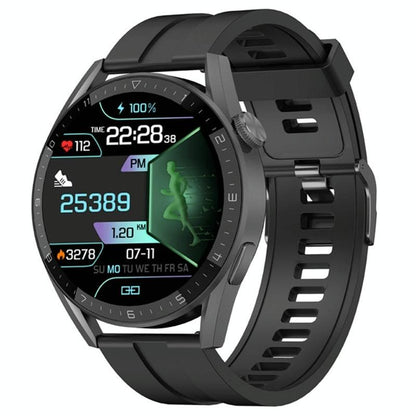 Smart Silicone Watch With Colour Screen - Silver