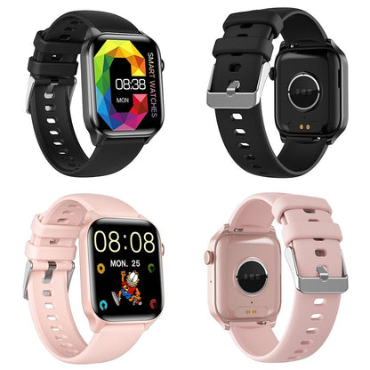 1.85 Inch Ip67 Waterproof Sports Health Monitoring Bluetooth Call Smart Watch - Pink