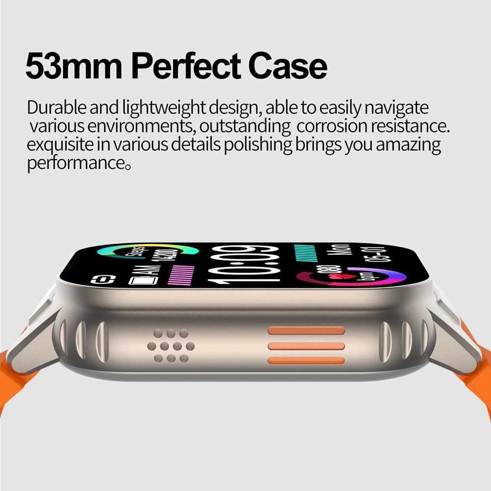 2.01 Inch Waterproof Smart Watch With Bluetooth Call & Health Tracking - Black