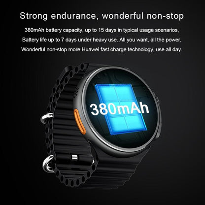 1.6 Inch Tft Round Screen Smart Watch Supports Voice Calls / Blood Oxygen Monitoring - Black