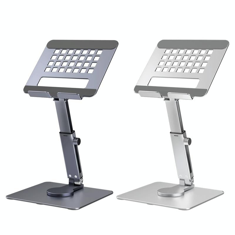 Portable Telescopic Desktop Phone Stand - Foldable & Rotating - Deep Grey