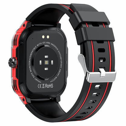 2.06 Inch Bt5.3 Ip68 Sport Smart Watch Bluetooth Call / Message / Health - Red