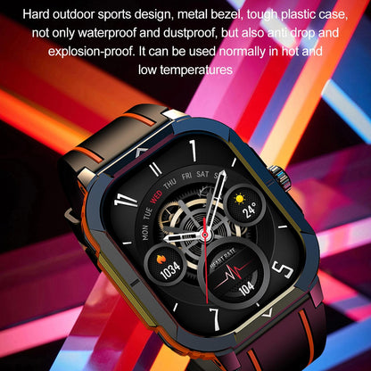 2.06 Inch Bt5.3 Ip68 Sport Smart Watch Bluetooth Call / Message / Health - Red