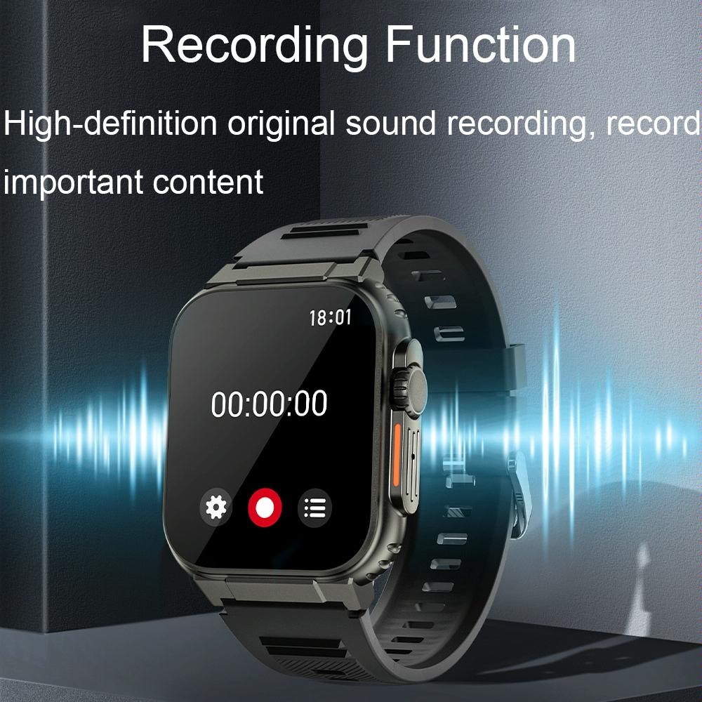 Ip68 Waterproof Bluetooth Smart Watch Health Monitor - Orange