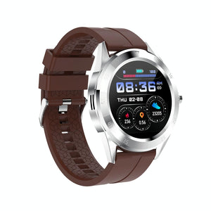 Waterproof Smart Watch With Heart Rate And Sleep Monitoring - Ip68 - Coffee