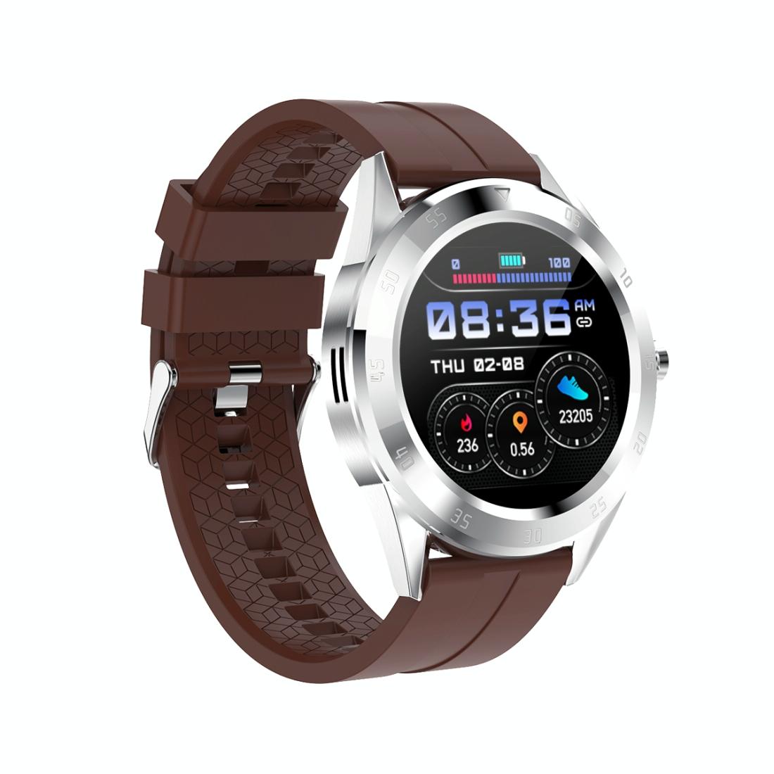Waterproof Smart Watch With Heart Rate And Sleep Monitoring - Ip68 - Coffee