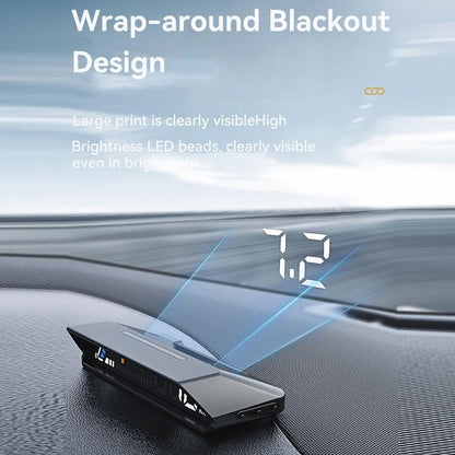 Vehicle Obd Head Up Display Multi Function Instrument For Oil Temp & Gearbox Monitoring - S101