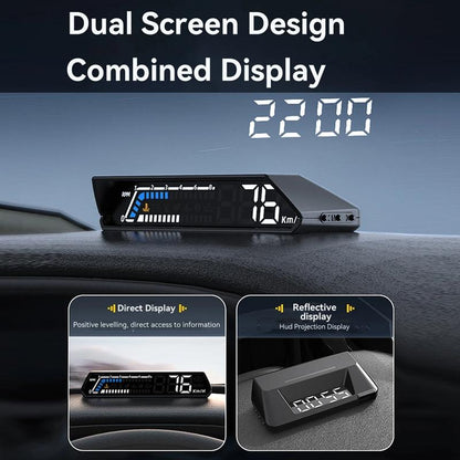 Vehicle Obd Head Up Display Multi Function Instrument For Oil Temp & Gearbox Monitoring - S101