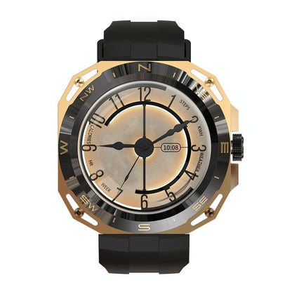 Smart Watch With Heart And Blood Monitoring Colour Screen - Gold