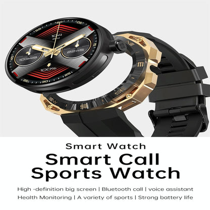Smart Watch With Heart And Blood Monitoring Colour Screen - Gold