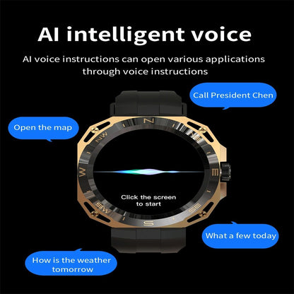 Smart Watch With Heart And Blood Monitoring Colour Screen - Gold