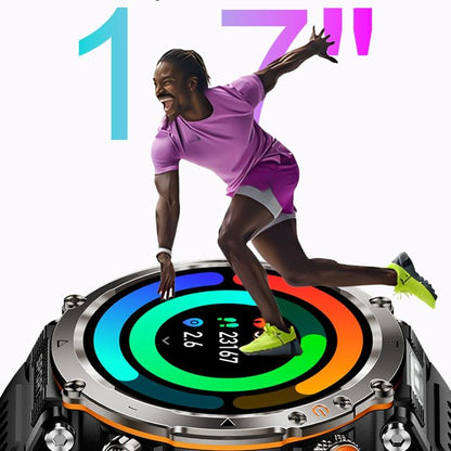 Waterproof Smart Watch With Flashlight Banknote Detector And Compass - Camo - Army Green