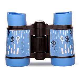 Children's Bird Watching Binoculars - 4x30 Perfect Gift - Rain Season Blue