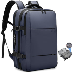 Large Capacity Men Shoulder Backpack - Blue