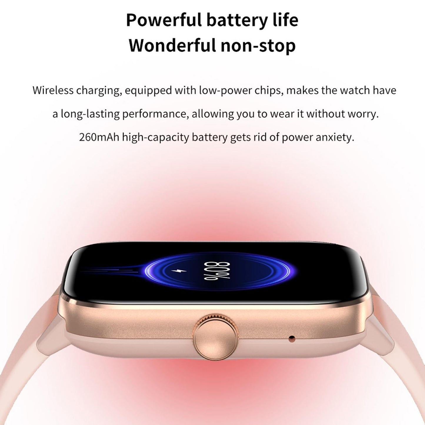 1.91 Inch Bt5.2 Smart Sport Watch Support Sleep / Heart Rate / Blood Oxygen / Temperature / Blood Pressure Health Monitor - Black