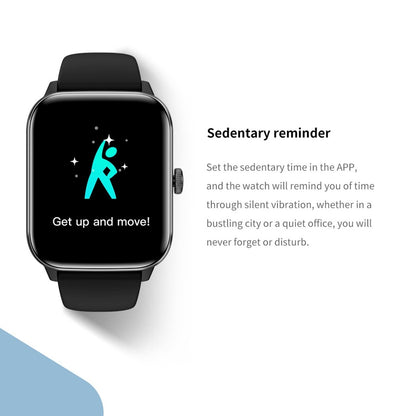 1.91 Inch Bt5.2 Smart Sport Watch Support Sleep / Heart Rate / Blood Oxygen / Temperature / Blood Pressure Health Monitor - Black