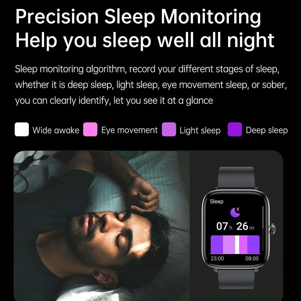 1.96 Inch Ip67 Waterproof Silicone Band Smart Watch Supports Dual-Mode Bluetooth Call / Heart Rate Monitoring - Pink