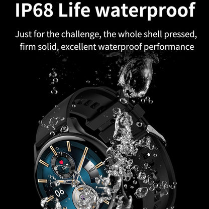 1.43 Inch Bt5.0 Ip67 Sport Smart Watch Support Bluetooth Call / Message Notification / Heart Rate / Blood Pressure Health Monitor - Silver